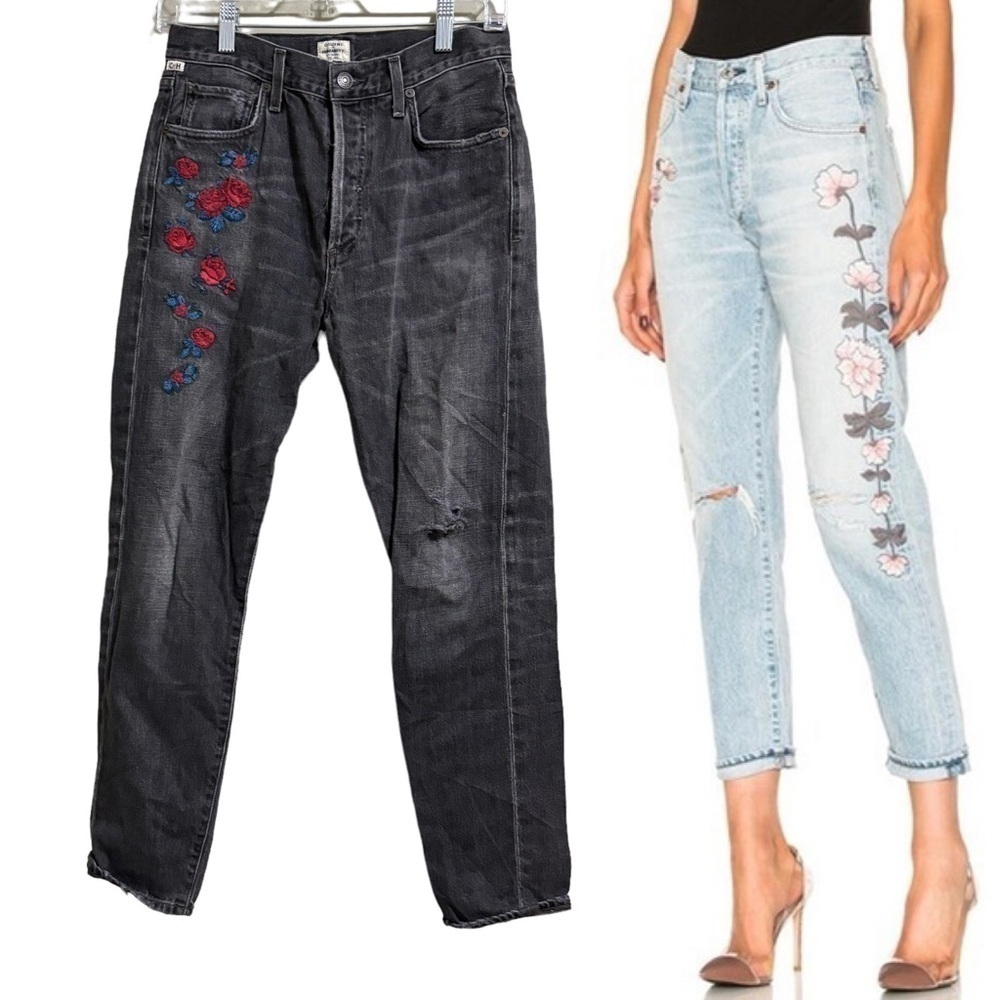 Citizens of Humanity Sz 26 High Rise Classic Liya Jeans | Embroidered